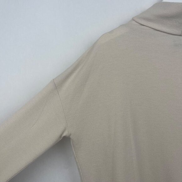 Clara Sun Woo Oatmeal Barrel Hem Relaxed Sweater Size Small - Picture 10 of 12